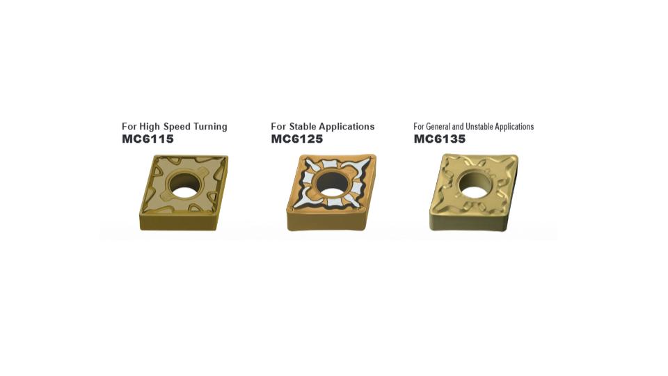 CVD Coated Grade for Steel Turning MC6100 Series